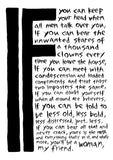 'IF for women' A3 print (2nd edition)