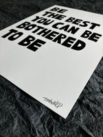 'Be the best' print