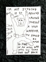 'Yoga warrior' A5 original
