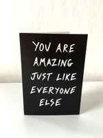 'You are amazing' card