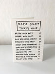 'Today's mood' card