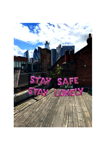 'Stay Safe' limited edition A3 balloon photo print