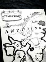 'Tomorrow is a faraway land' A2 screen print
