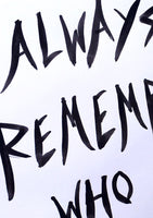'Always remember' original painting