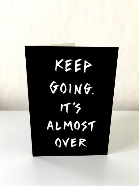 'Keep going' card
